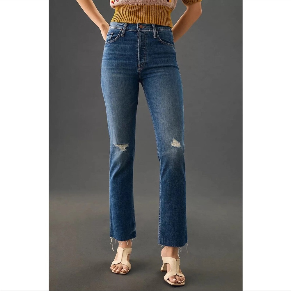 MOTHER The Tomcat Ankle Fray Jeans | Globe Trotter | Size 26
